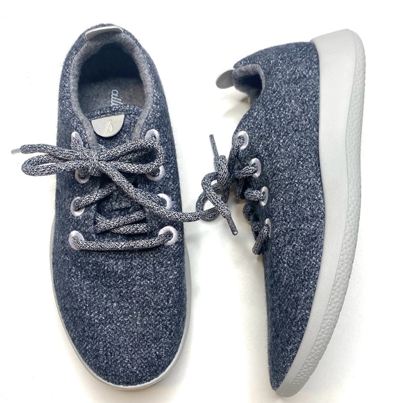Allbirds Wool Runners in Natural Grey Light Grey Sole Lace Up Sneakers Shoes 7 - Picture 4 of 13